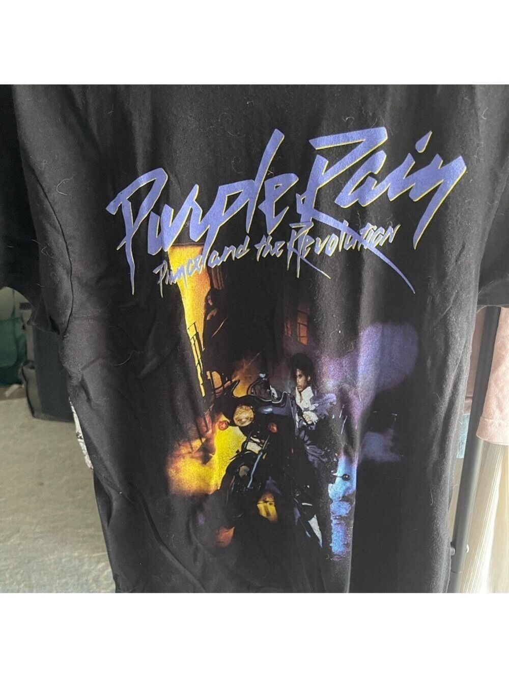 Purple Rain Graphic Tee - Black nice graphic